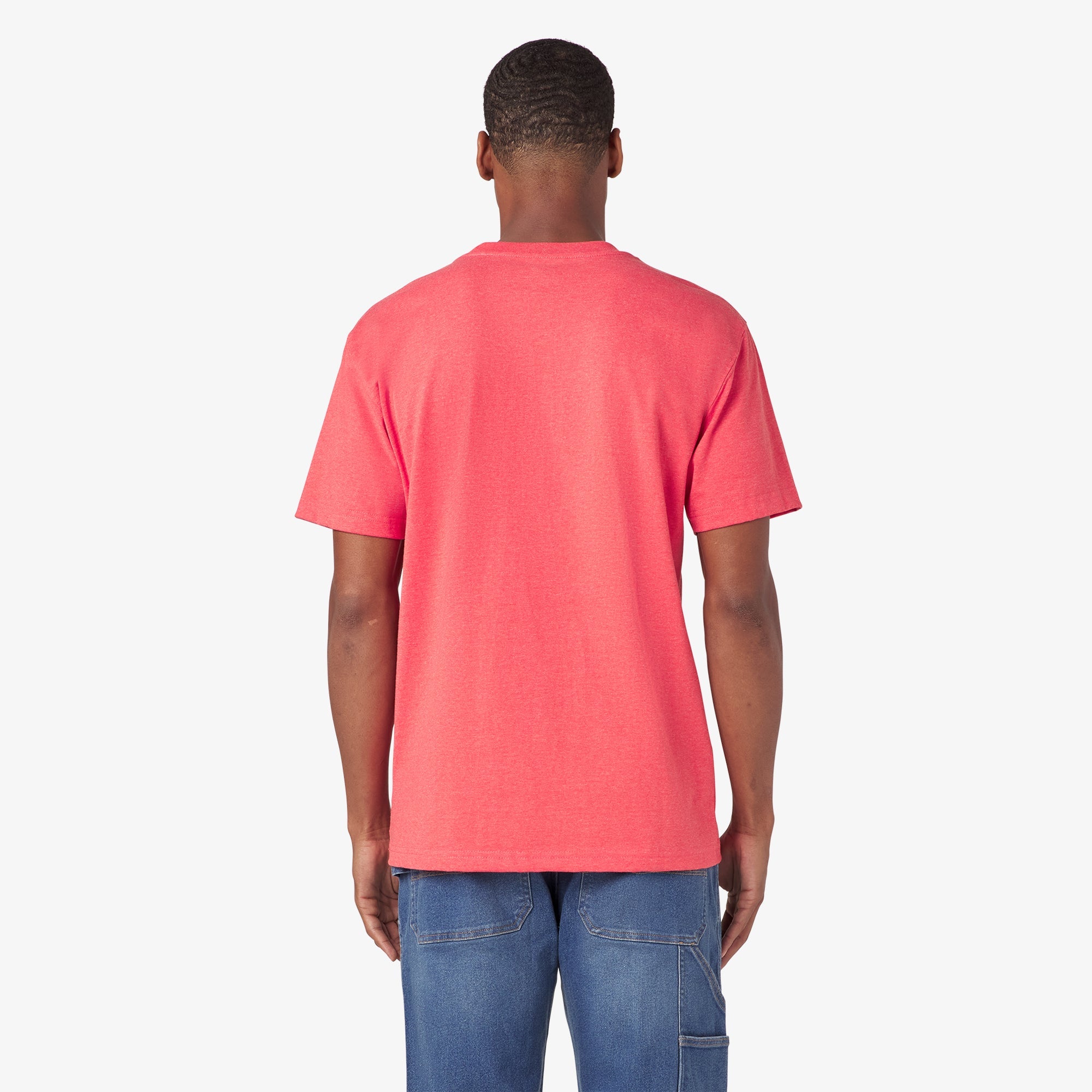 "Heavyweight Heathered Short Sleeve Pocket T-Shirt"