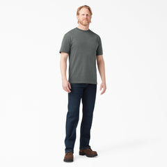 "Heavyweight Heathered Short Sleeve Pocket T-Shirt"