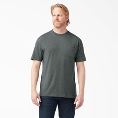 "Heavyweight Heathered Short Sleeve Pocket T-Shirt"
