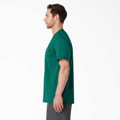 "Heavyweight Heathered Short Sleeve Pocket T-Shirt"