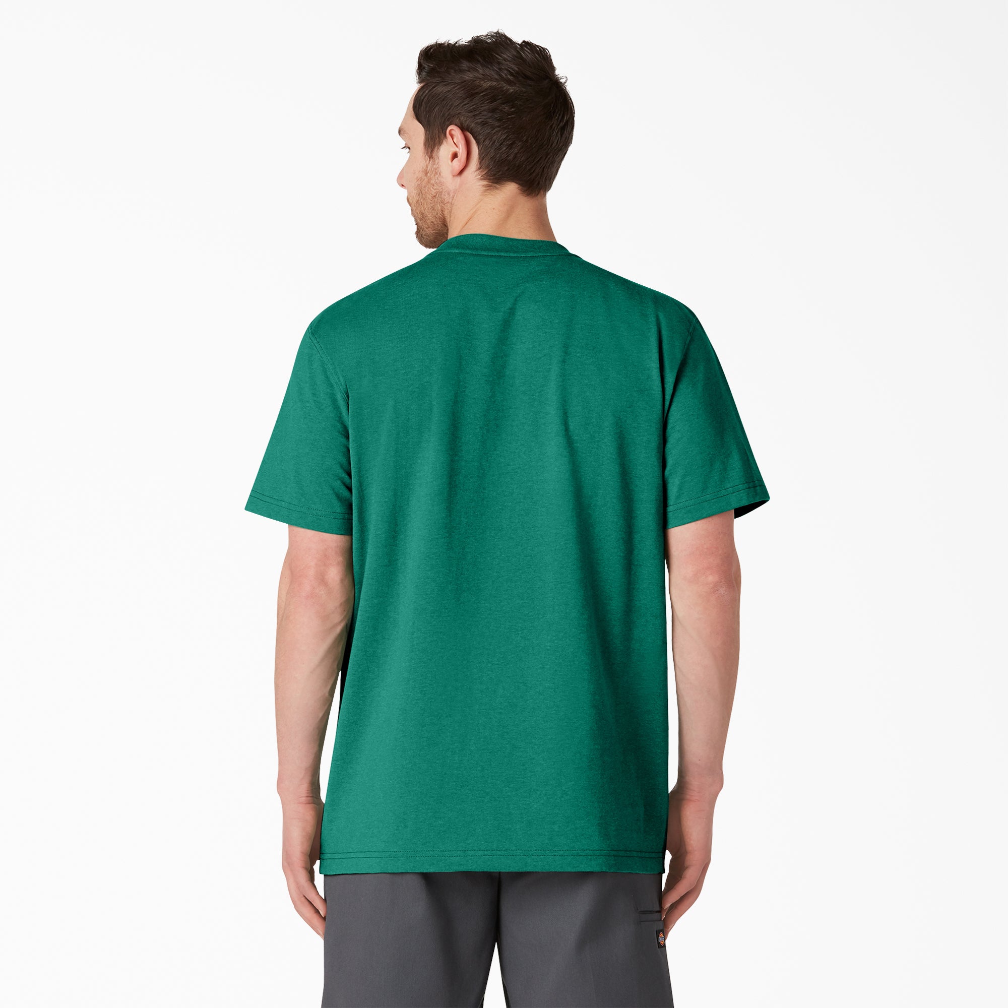 "Heavyweight Heathered Short Sleeve Pocket T-Shirt"