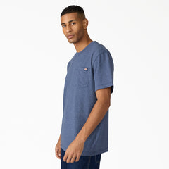 "Heavyweight Heathered Short Sleeve Pocket T-Shirt"