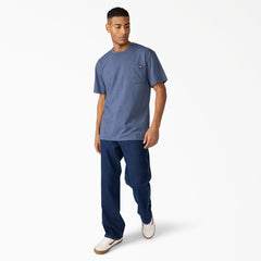 "Heavyweight Heathered Short Sleeve Pocket T-Shirt"