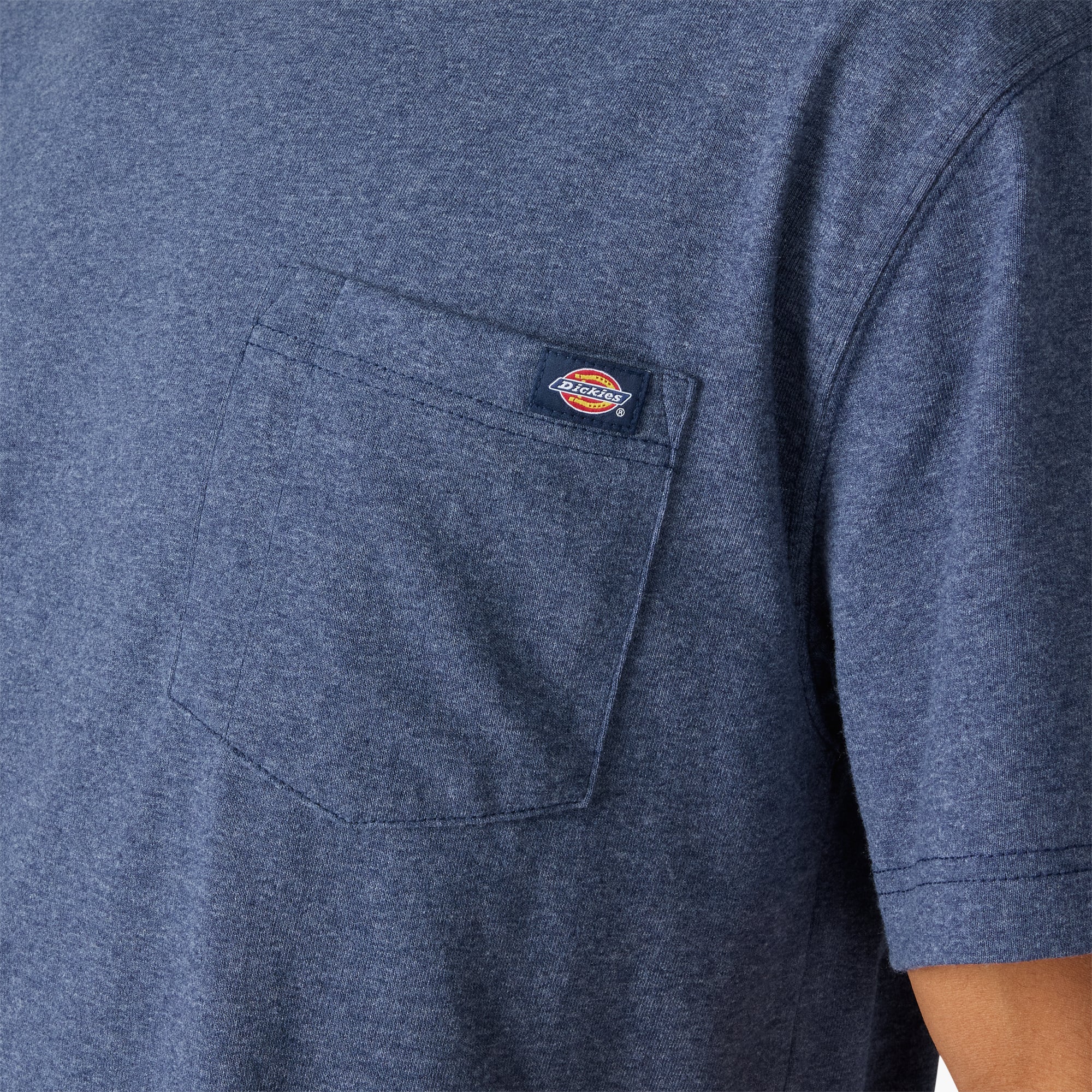 "Heavyweight Heathered Short Sleeve Pocket T-Shirt"