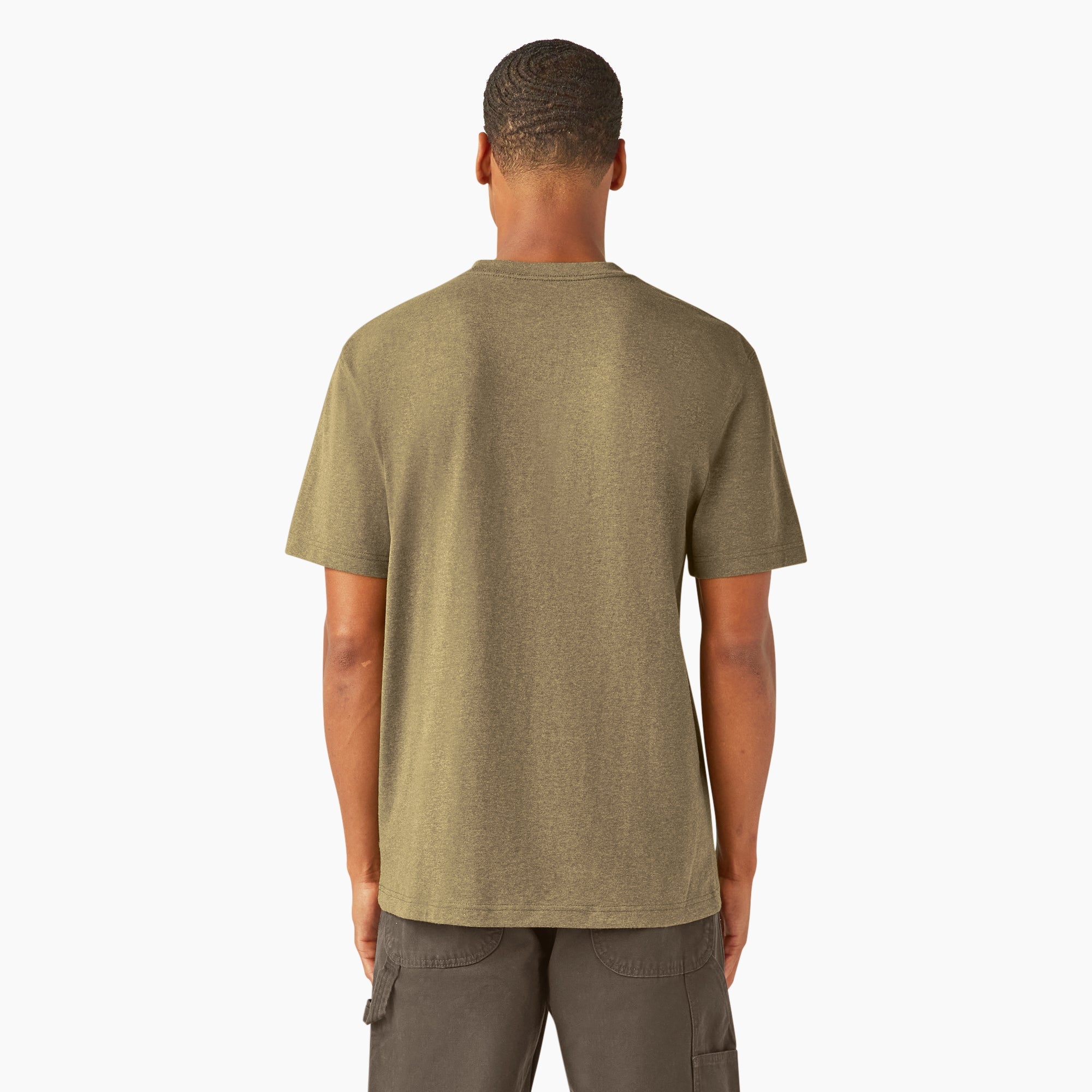 "Heavyweight Heathered Short Sleeve Pocket T-Shirt"