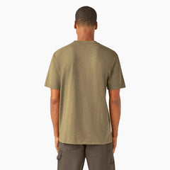 "Heavyweight Heathered Short Sleeve Pocket T-Shirt"
