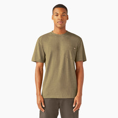 "Heavyweight Heathered Short Sleeve Pocket T-Shirt"