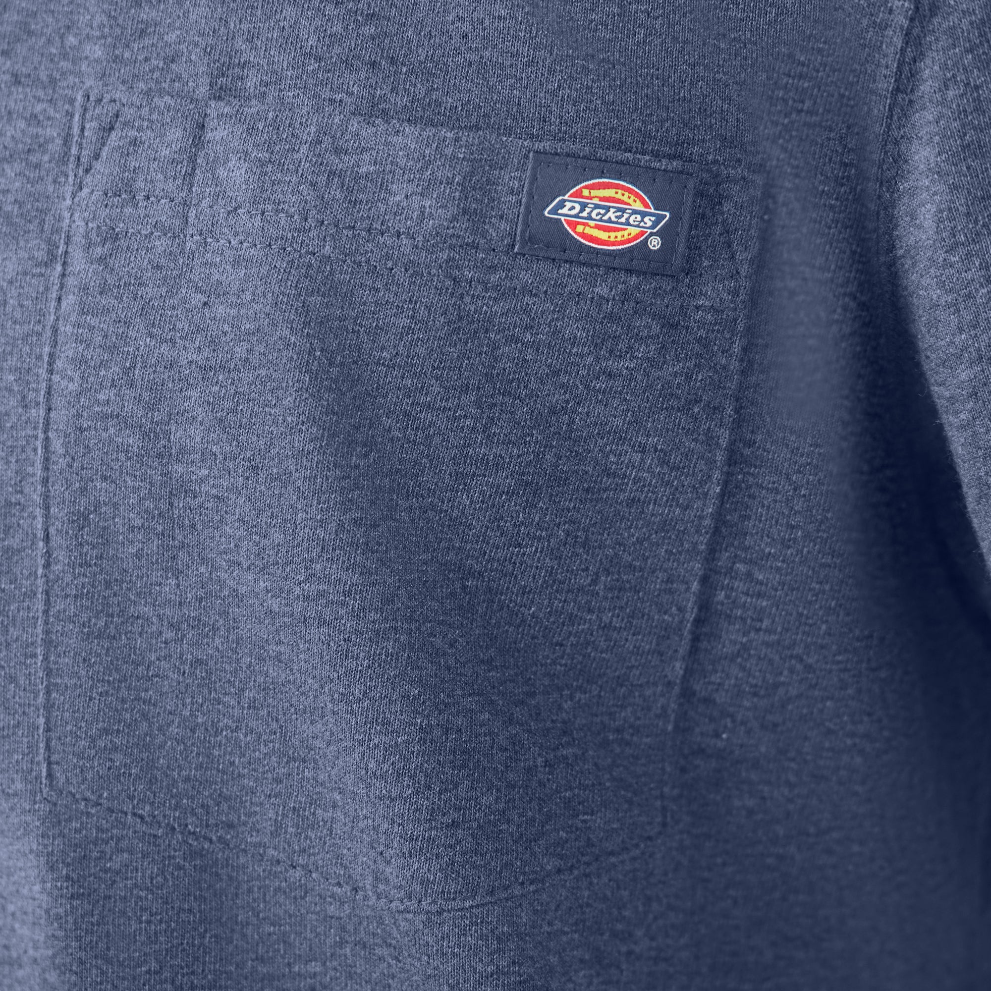 "Heavyweight Heathered Short Sleeve Pocket T-Shirt"