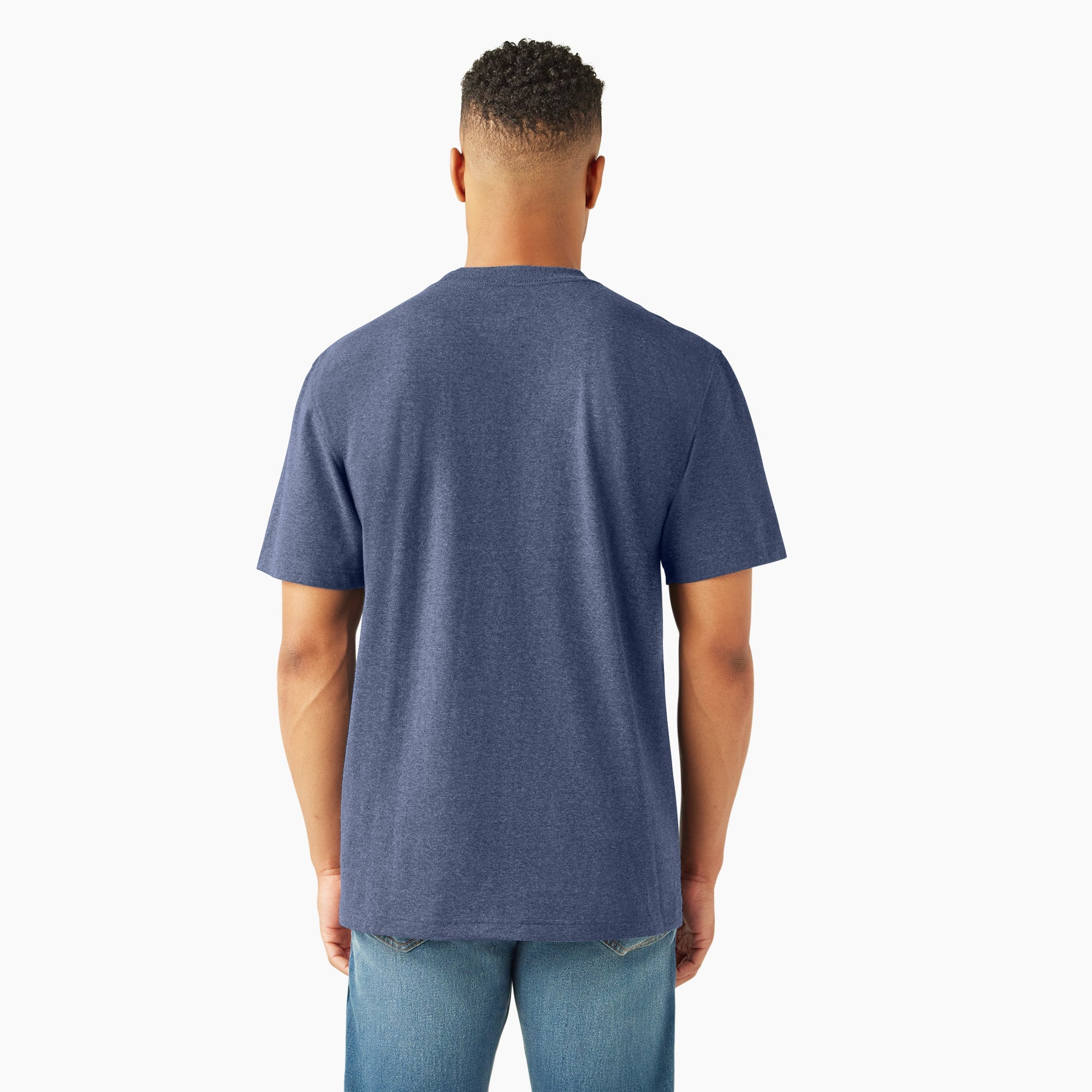 "Heavyweight Heathered Short Sleeve Pocket T-Shirt"