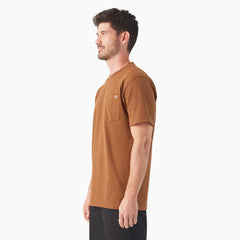 "Heavyweight Heathered Short Sleeve Pocket T-Shirt"