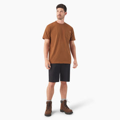 "Heavyweight Heathered Short Sleeve Pocket T-Shirt"
