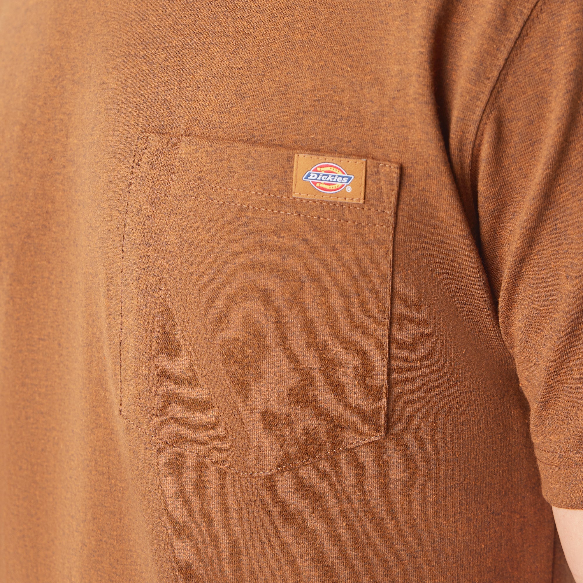 "Heavyweight Heathered Short Sleeve Pocket T-Shirt"