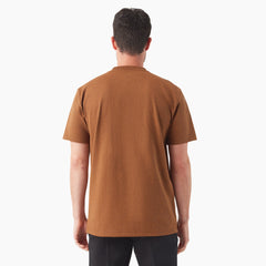 "Heavyweight Heathered Short Sleeve Pocket T-Shirt"