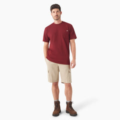 "Heavyweight Heathered Short Sleeve Pocket T-Shirt"