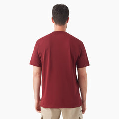 "Heavyweight Heathered Short Sleeve Pocket T-Shirt"