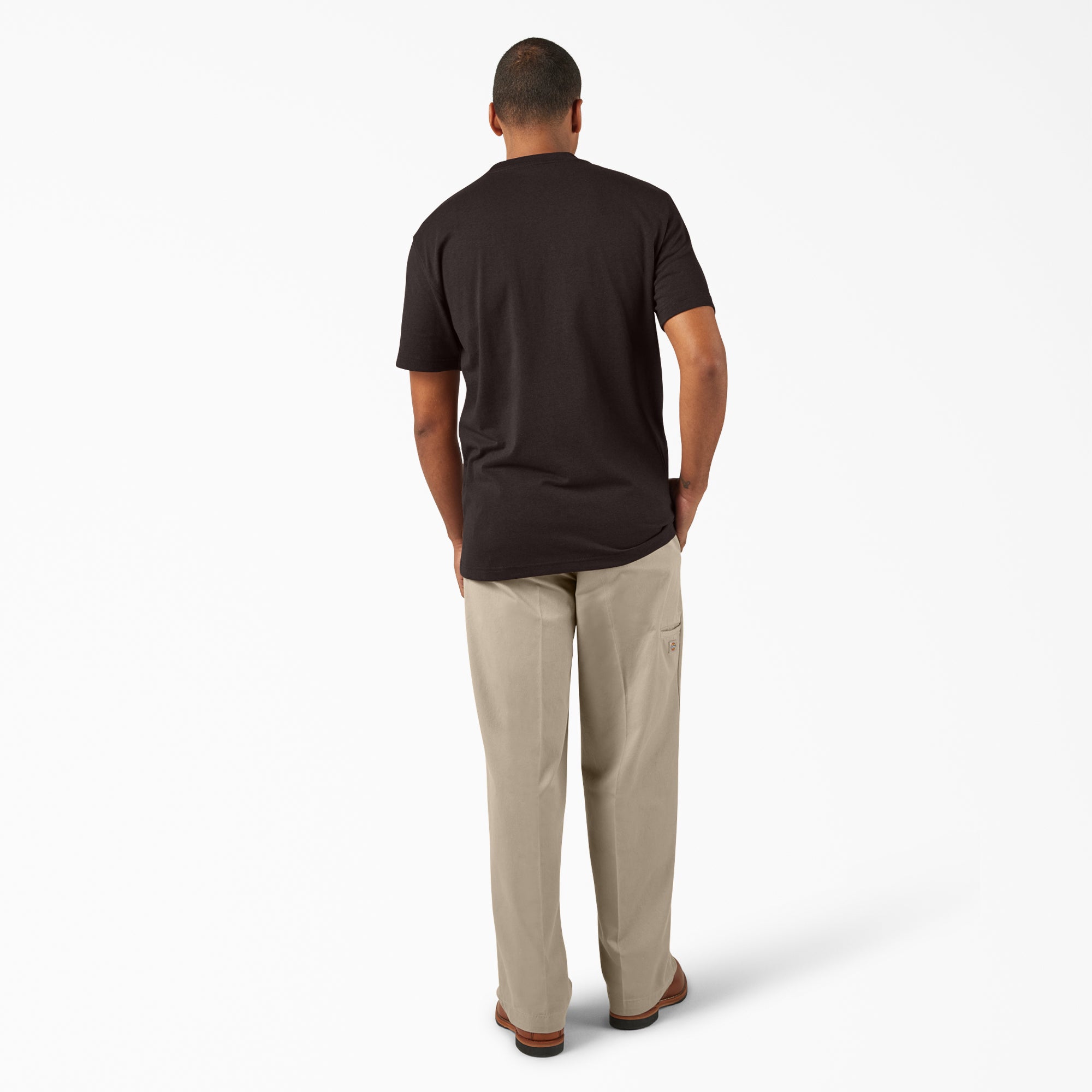 "Heavyweight Heathered Short Sleeve Pocket T-Shirt"