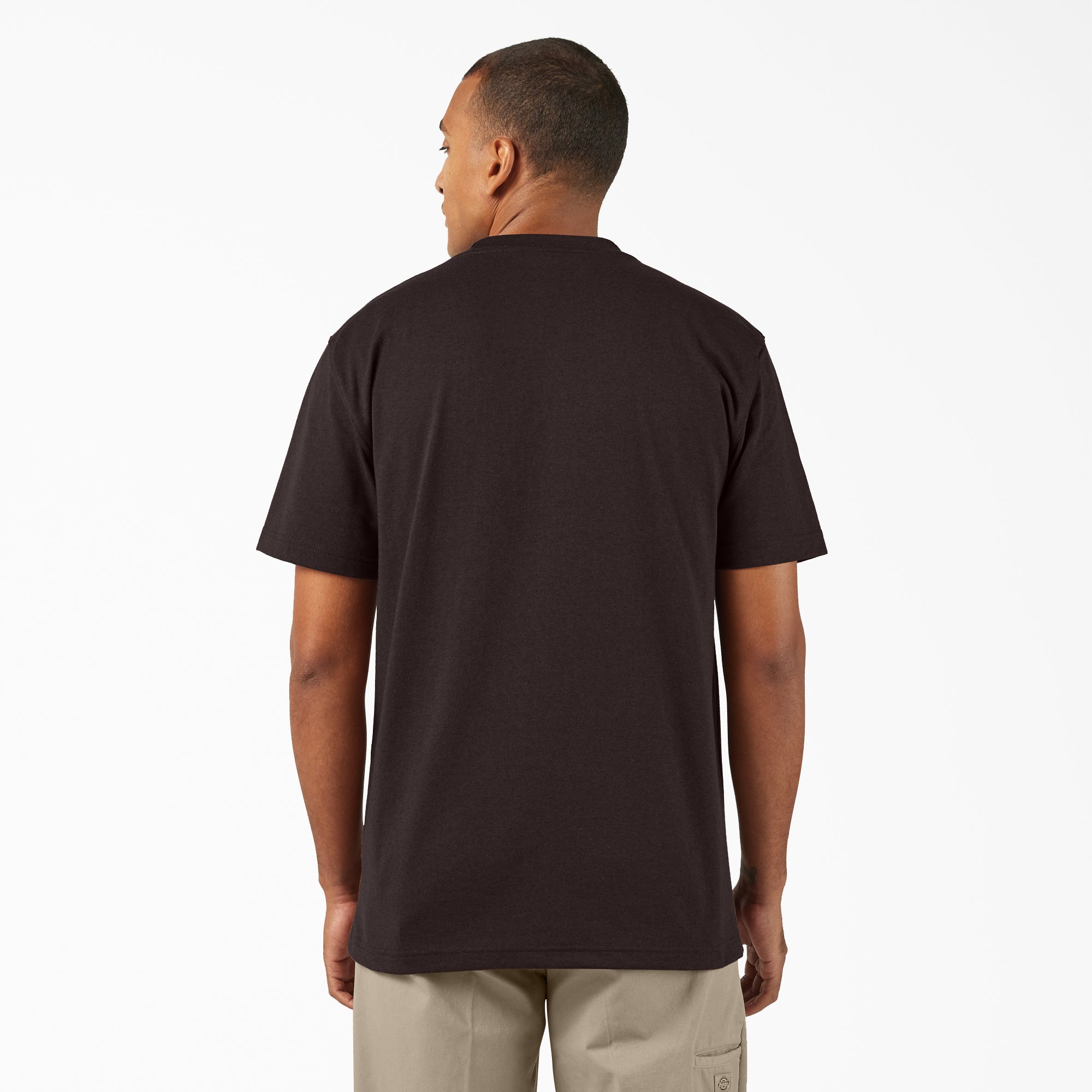 "Heavyweight Heathered Short Sleeve Pocket T-Shirt"