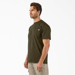 "Heavyweight Heathered Short Sleeve Pocket T-Shirt"