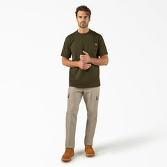 "Heavyweight Heathered Short Sleeve Pocket T-Shirt"
