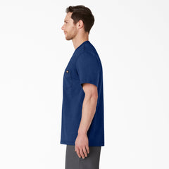 "Heavyweight Heathered Short Sleeve Pocket T-Shirt"
