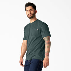 "Heavyweight Heathered Short Sleeve Pocket T-Shirt"