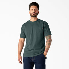 "Heavyweight Heathered Short Sleeve Pocket T-Shirt"