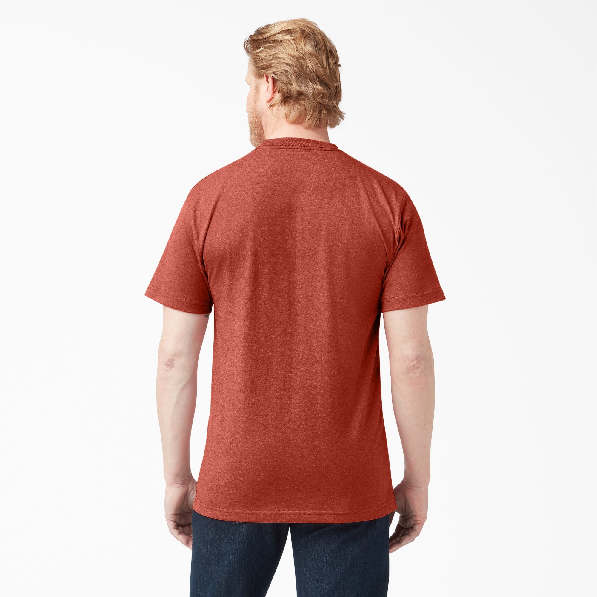 "Heavyweight Heathered Short Sleeve Pocket T-Shirt"
