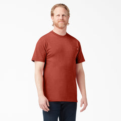 "Heavyweight Heathered Short Sleeve Pocket T-Shirt"