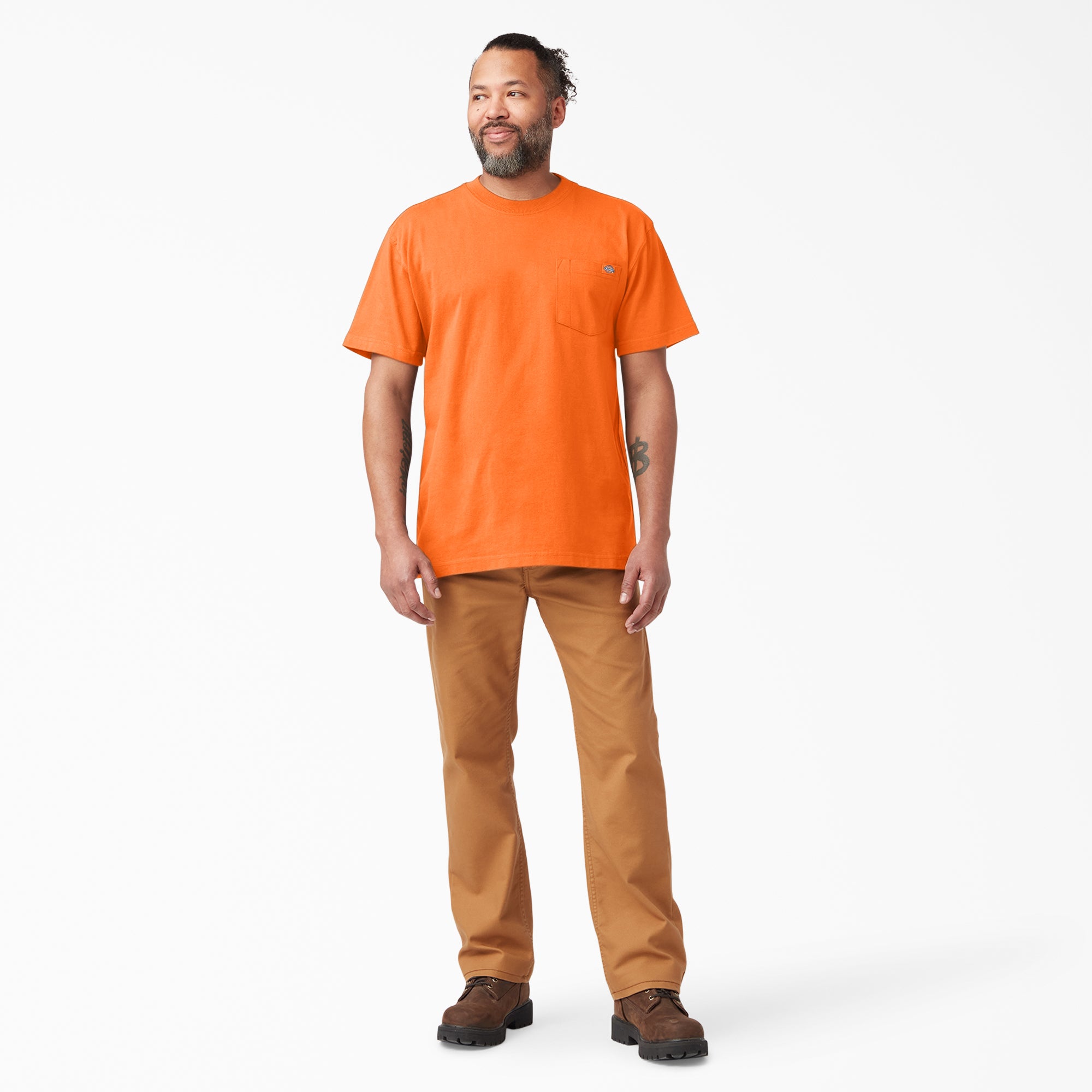 "Heavyweight Neon Short Sleeve Pocket T-Shirt"