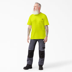 "Heavyweight Neon Short Sleeve Pocket T-Shirt"