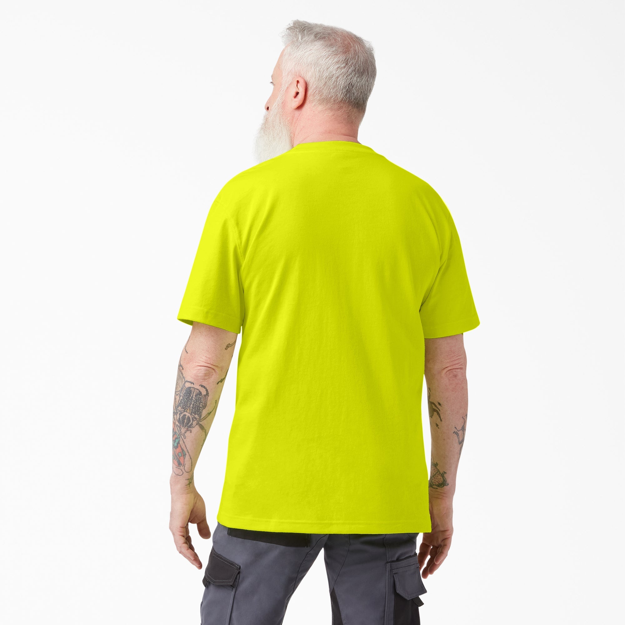"Heavyweight Neon Short Sleeve Pocket T-Shirt"